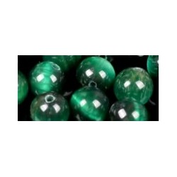 Edelsteen 6mm Tijgeroog groen ca 60st..