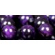 Edelsteen 6mm Tijgeroog paars ca 60st..