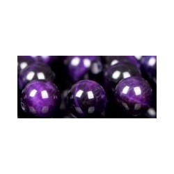 Edelsteen 6mm Tijgeroog paars ca 60st..