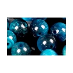 Edelsteen 6mm Tijgeroog royal blauw ca 60st..