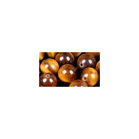 Edelsteen 6mm Tijgeroog yellow ca 60st..