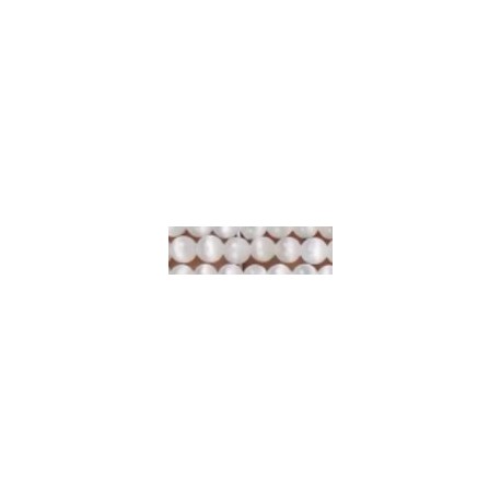 Edelsteen 6mm white cat eye ca 56st.st.