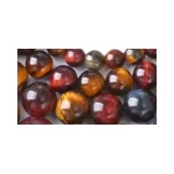 Edelsteen 6mm Tijgeroog color mix33 ca 60st..