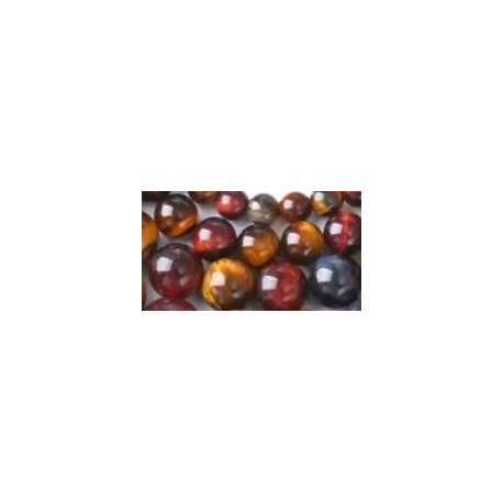 Edelsteen 6mm Tijgeroog color mix33 ca 60st..