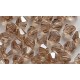Facetkraal 4mm bicone tr.lchtbruin AB 50st.