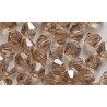 Facetkraal 4mm bicone tr.lchtbruin AB 50st.