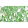 Facetkraal 4mm bicone tr.groen AB 50st.