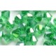 Facetkraal 4mm bicone tr.d.groen AB 50st.