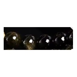 Edelsteen 5-6mm goudobsidiaan ca 60st.