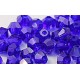 Facetkraal 4mm bicone donkerblauw 50st.