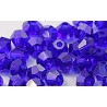 Facetkraal 4mm bicone donkerblauw 50st.