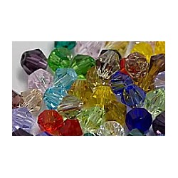 Facetkraal 4mm bicone var. mix 50st.