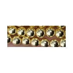 Edelsteen 4mm Gold Plated ronde Hematiet ca 100st.