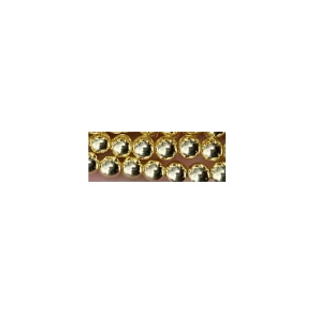 Edelsteen 4mm Gold Plated ronde Hematiet ca 100st.