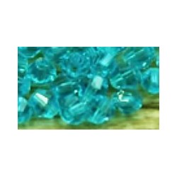Facetkraal 4mm transp. aqua 50st.