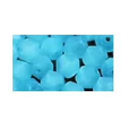 Facetkraal 4mm mat. aqua 50st.