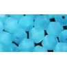 Facetkraal 4mm mat. aqua 50st.