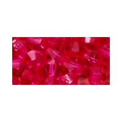 Facetkraal 4mm bicone transp. rose 50st.