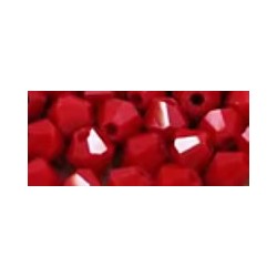 Facetkraal 4mm bicone rood 50st.