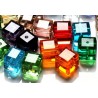 kubus kristal 6mm mix kleuren per 10