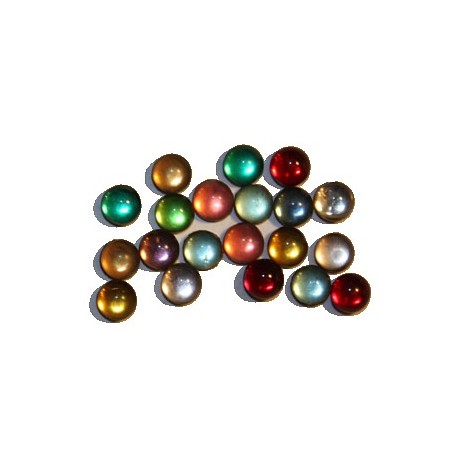 Cabouchon ca 3,75mm rond mix kleuren 25st