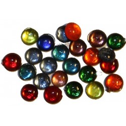 Cabouchon ca 5mm rond mix kleuren 25st