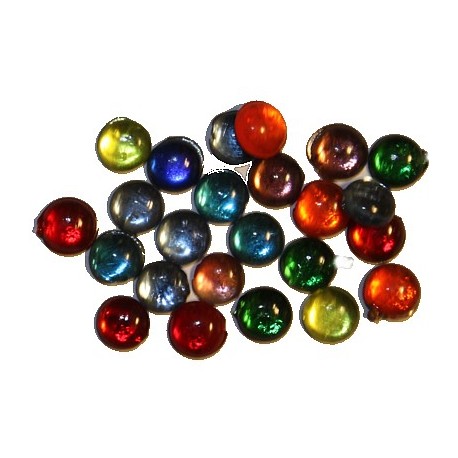 Cabouchon ca 5mm rond mix kleuren 25st