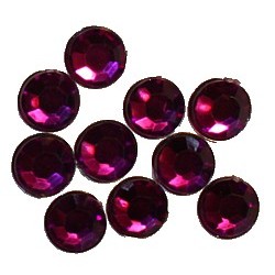 kunststof plaksteen 8mm fuchsi 10st
