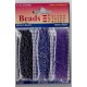Trio kunststofparels 2,5mm purple