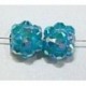 Shamballa kraal 8mm aquablauw AB 2st.