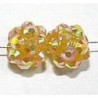 Shamballa kraal 8mm oranje AB 2st.