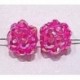 Shamballa kraal 8mm fuchsia AB 2st.