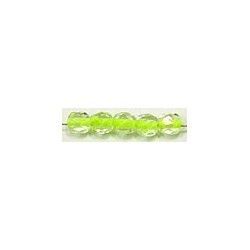 Facetkraal 4mm transp disco neon lined lemon 50st.