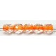 Facetkraal 4mm transp disco neon line orange 50st.