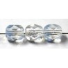 Facetkraal 6mm transparant opaline 25st.