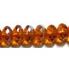 Facetkr. donut.4x6mm topaasbruin AB 50st.
