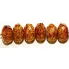 Facetkr. disc 4x6mm volcano red travertin 50st.