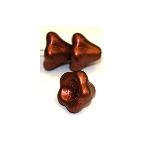 Glaskelk 13x11mm redcopper wax gecoat 5st.