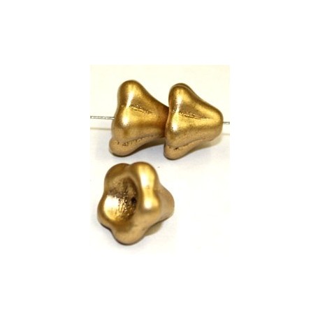 Glaskelk 13x11mm goud wax gecoat 5st