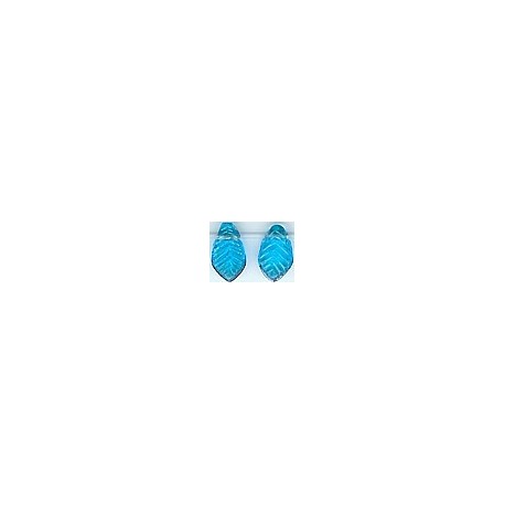 Glaskraal blad 13mm transp.l.blauw 25st