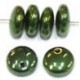 Lentils 6mm hangend jet green metallic 50st.0st.