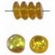 Glaskraal 6mm pastille topaas capri gold 50st.