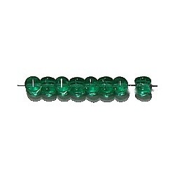 Diabolokraal 5mm transp. smaragdgroen 50st.
