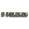 Diabolokraal 5mm kristal full zilver 50st.