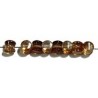Diabolokraal 5mm kristal topaasbr. 50st.