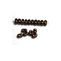 Farfalle 2x4mm zwart bronze gelusterd 25gr