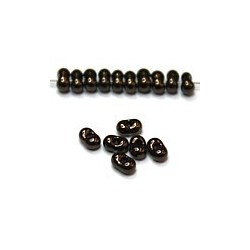 Farfalle 2x4mm zwart copper gelusterd 12,5gr