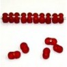 Farfalle 2x4mm licht siamrood mat 25gr