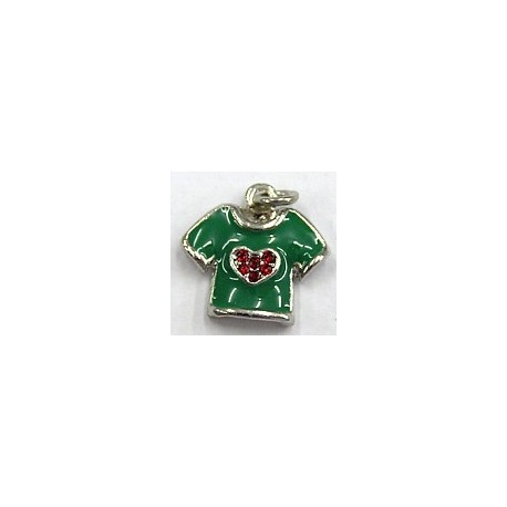 Bedel t-shirt groen geemailleerd
