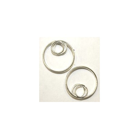 Dubbelle ring met dubbelle ring 18 en 8mm 2st.